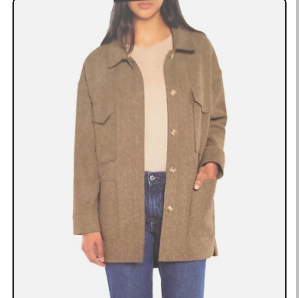 Banana Republic Ladies' Structured 4 Pocket Button Shacket, XL #1805901, NWT